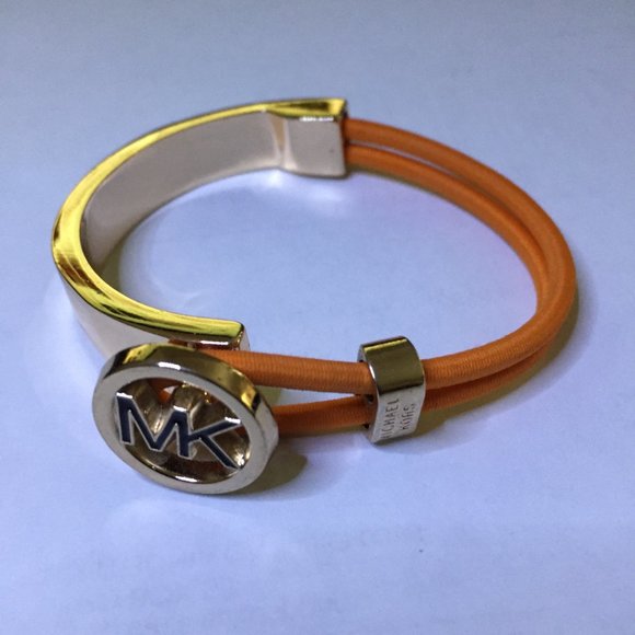 MICHAEL KORS GOLD TONE RED CORD BRACELET - Picture 2 of 3